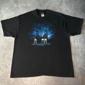 Vintage 2002 Harley-Davidson Wolf Graphic T-Shirt Mens XL Black Campbell's IL